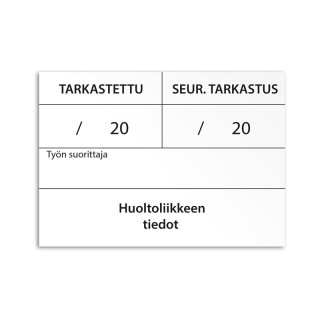 Tarkastustarra 70x50 mm