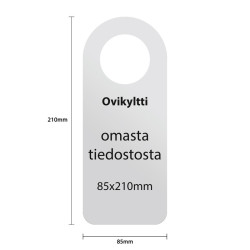 Ovikyltin mitat 85x210mm