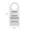 Ovikyltin mitat 85x210mm