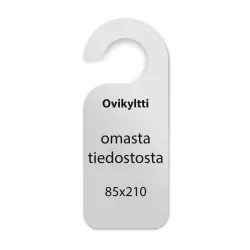 Hotellihuoneen -ovikyltti omasta tiedostosta
