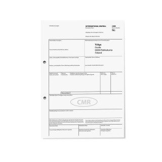 Kansainvälinen rahtikirja (CMR) 100 kpl