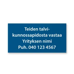Teiden talvikunnossapidosta vastaava yritys