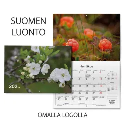 Seinäkalenteri Suomen luonto omalla logolla