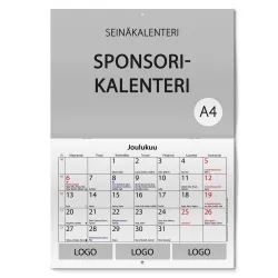 Sponsorikalenteri omilla kuvilla ja lodoilla