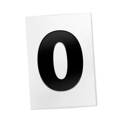 Numero 0 -tarra