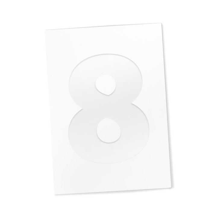 Numero 8 -tarra