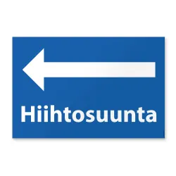 Hiihtosuunta nuoli vasemmalle