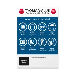 Tilaa Suomessa valmistetut työmaakilvet!
