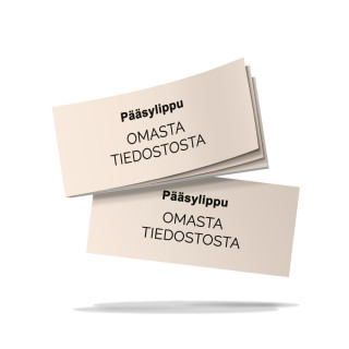 Tilaa pääsyliput omasta tiedostosta
