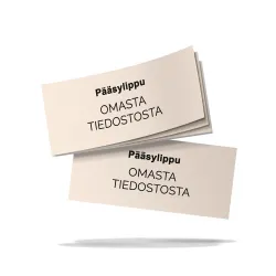 Tilaa pääsyliput omasta tiedostosta