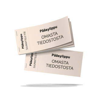 Tilaa pääsyliput omasta tiedostosta