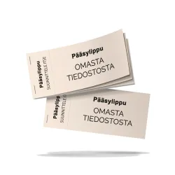 Tilaa pääsyliput omasta tiedostosta