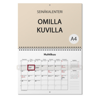 Tilaa seinäkalenteri omilla kuvilla