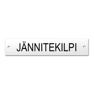 Työmaakeskus jännitekilpi.