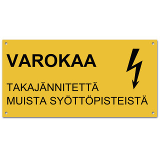 Varoituskilpi.