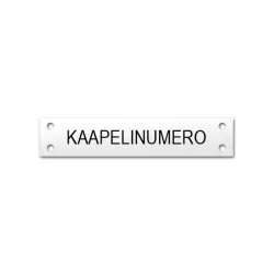 Kaiverrettu kaapelikilpi omalla tekstillä | Painokuva.fi