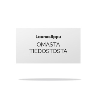 Lounaslippu omasta tiedostosta