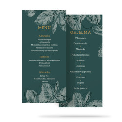Menu- ja ohjelmakortti häihin