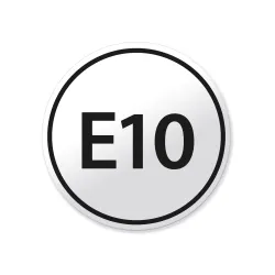 Bensiini E10 merkintätarra