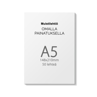 Tilaa muistilehtiöt omalla logolla