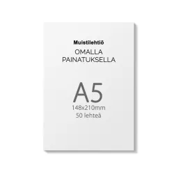 Tilaa muistilehtiöt omalla logolla