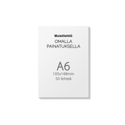 Tilaa muistilehtiöt omalla painatuksella
