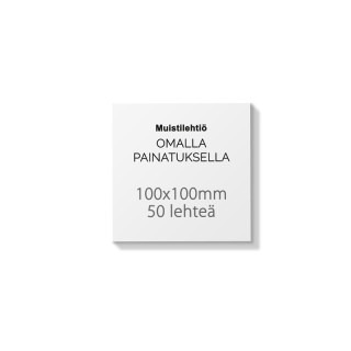 Tilaa muistilehtiöt omalla painatuksella