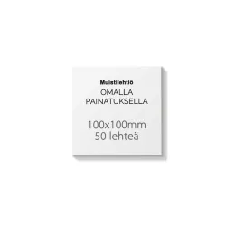 Tilaa muistilehtiöt omalla painatuksella