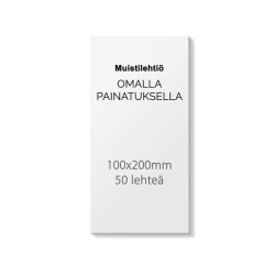 Tilaa muistilehtiöt omalla painatuksella