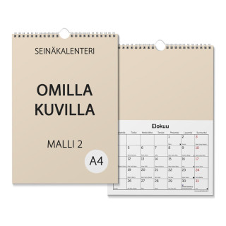 Seinäkalenteri omilla kuvilla