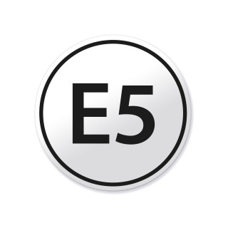 Bensiini E5 merkintätarra